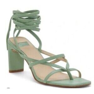 Louise Et Cie Heels Womens Strap Wrap  Ankle  Green Size 10M
